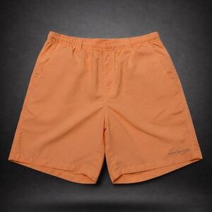 Columbia PFG Backcast III Fishing Shorts Mens M Orange Quick Dry Swim